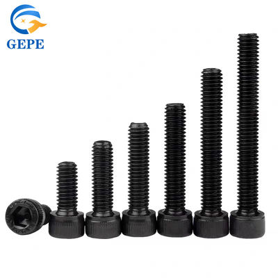 DIN912 tuercas y pernos negro de conexión hexagonal de tornillo de aleación de conexión hexagonal de cabeza de tapa de conexión hexagonal de tornillo