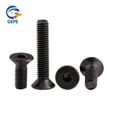 DIN7991 Cerrojo de cabeza plana hexadecimal con enchufe de óxido negro de acero de grado 10.9