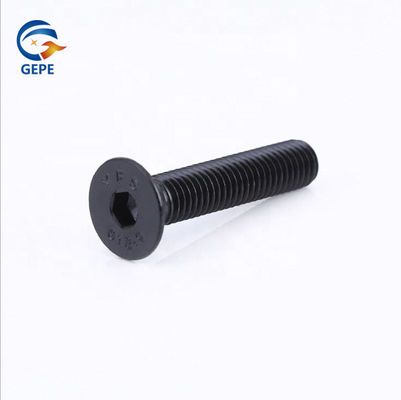 DIN7991 Cerrojo de cabeza plana hexadecimal con enchufe de óxido negro de acero de grado 10.9