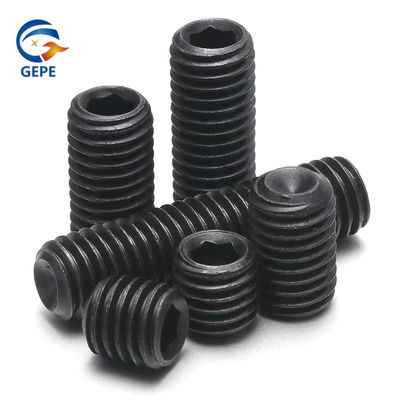 DIN916 Nuts y pernos hexadecimales de óxido negro de acero al carbono de grado 12.9 33H 45H