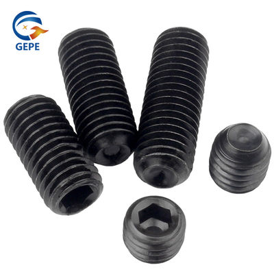 DIN916 Nuts y pernos hexadecimales de óxido negro de acero al carbono de grado 12.9 33H 45H