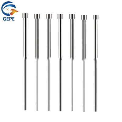 Pin de ejector de molde de precisión de doble sección / pin de ejector recto resistente a altas temperaturas