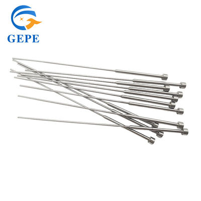 Pin de ejector de molde de precisión de doble sección / pin de ejector recto resistente a altas temperaturas