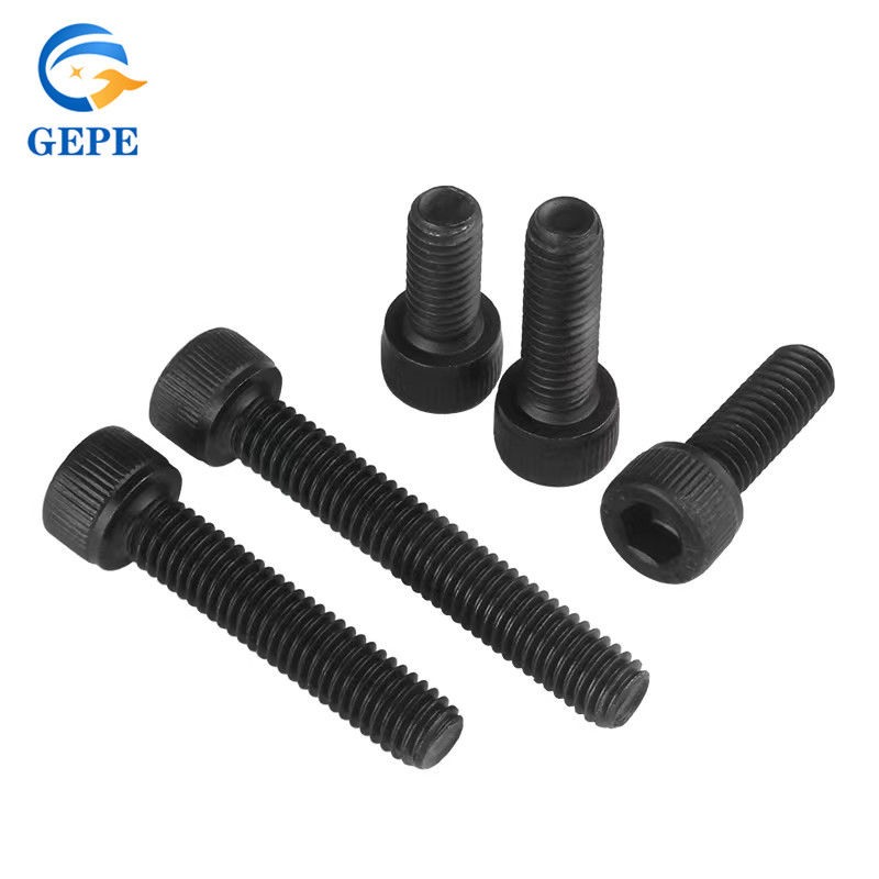 DIN912 tuercas y pernos negro de conexión hexagonal de tornillo de aleación de conexión hexagonal de cabeza de tapa de conexión hexagonal de tornillo
