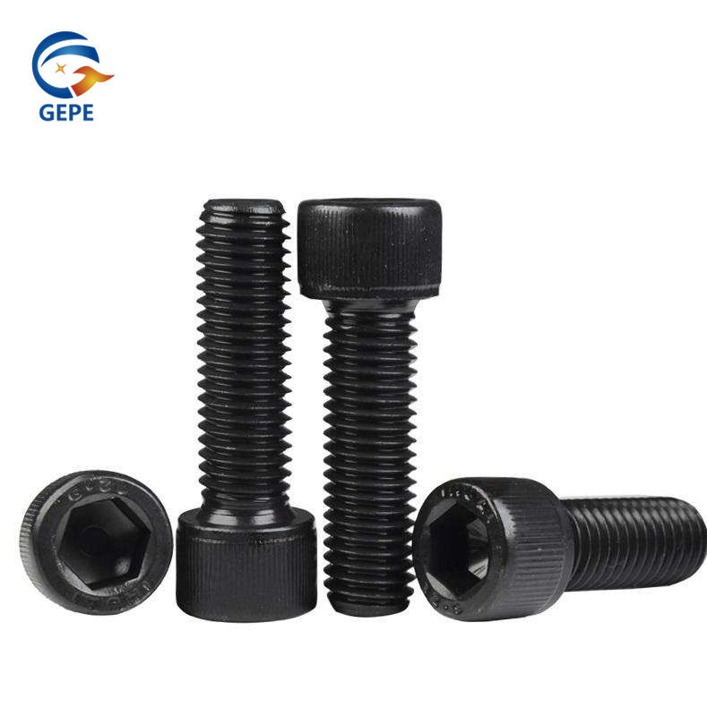 Oxido negro Hexagonal Allen tornillos de conexión de grado 12.9 Hex Socket Bolts Cap cabeza de tornillo